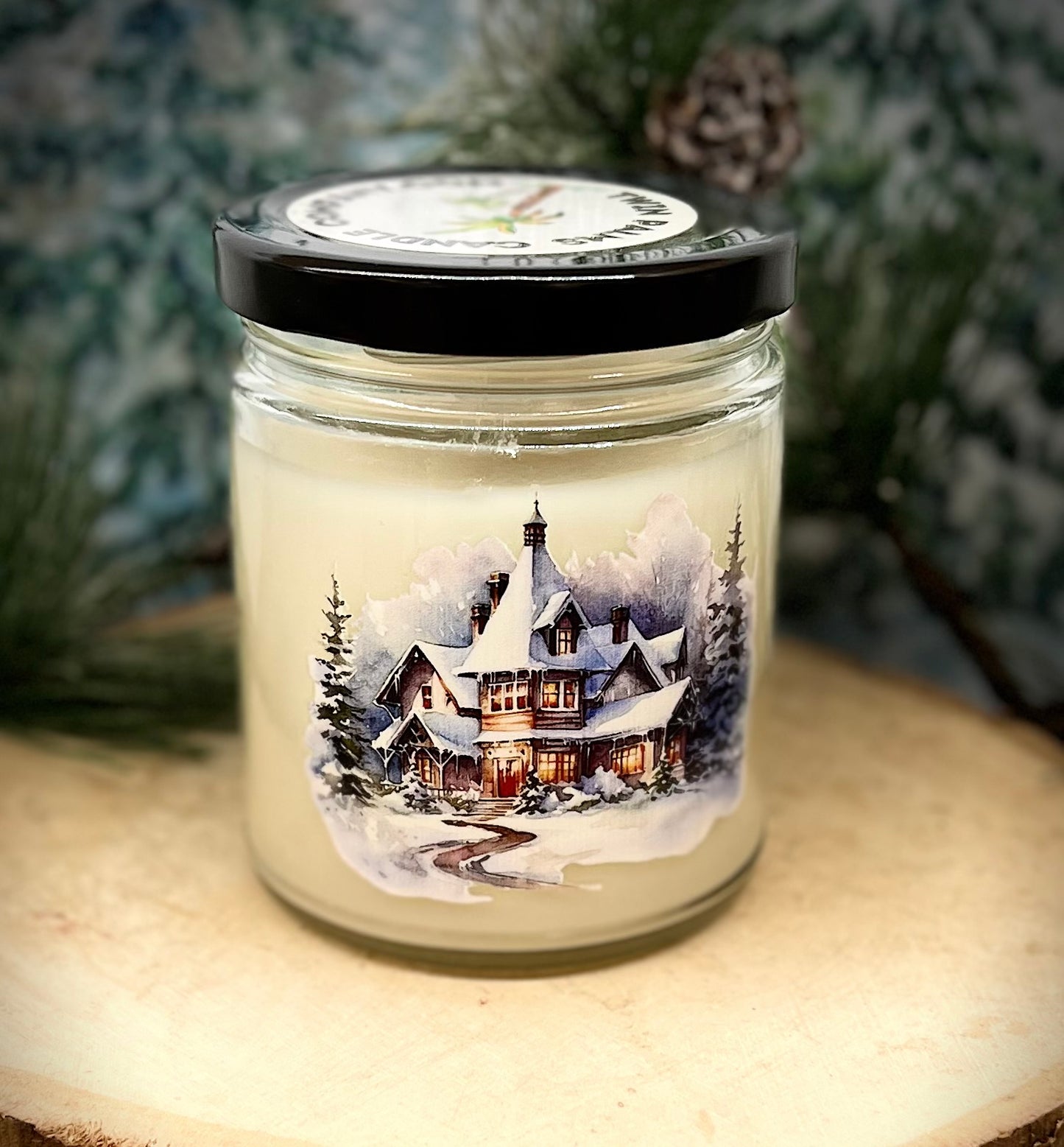 FROSTED CRANBERRY KEEPSAKE JAR  CANDLE.