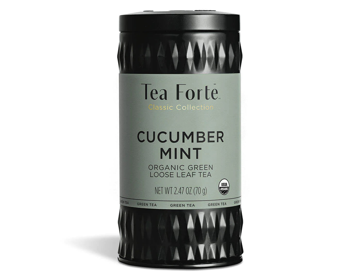 TEA FORTE LOOSE LEAF TEA CANISTERS CUCUMBER MINT