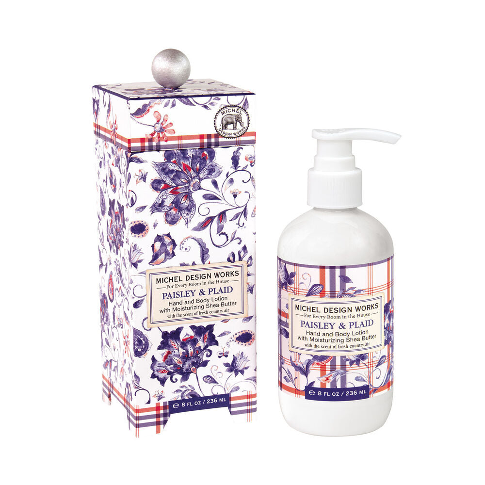 MICHEAL DESIGN WORKS PAISLEY & PLAID LOTION