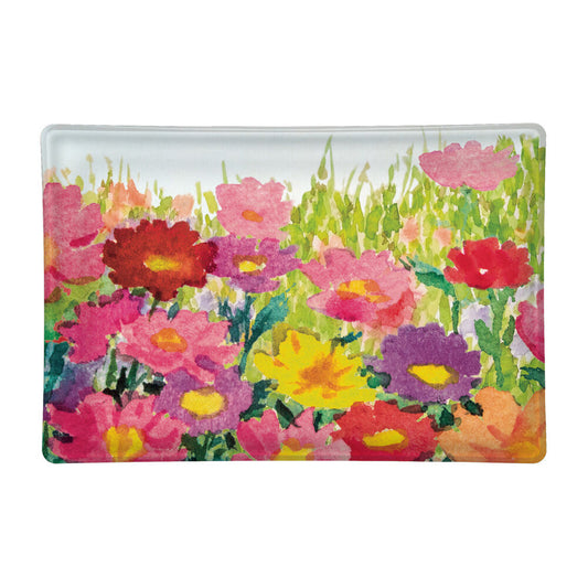 MICHEL DESIGN WORKS THE MEADOW RECTANGULAR GLASS SOAP DISH