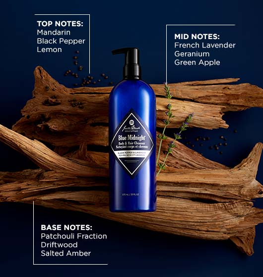 JACK BLACK Blue Midnight Body& Hair Cleanser