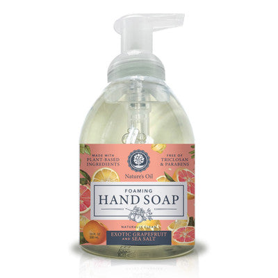 EXOTIC GRAPEFRUIT AND SEA SALT FOAMING SOAP  10OZ