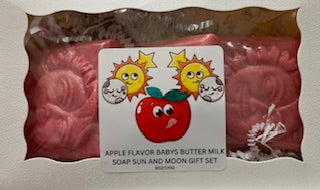 BABYS BUTTER MILK APPLE FUN SOAP SHAPES GIFT SET