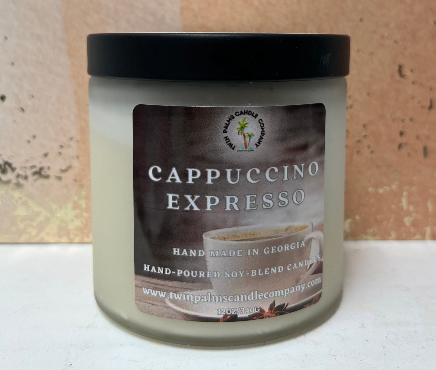 CAPPUCCINO ESPRESSO COFFEE WHITE JAR