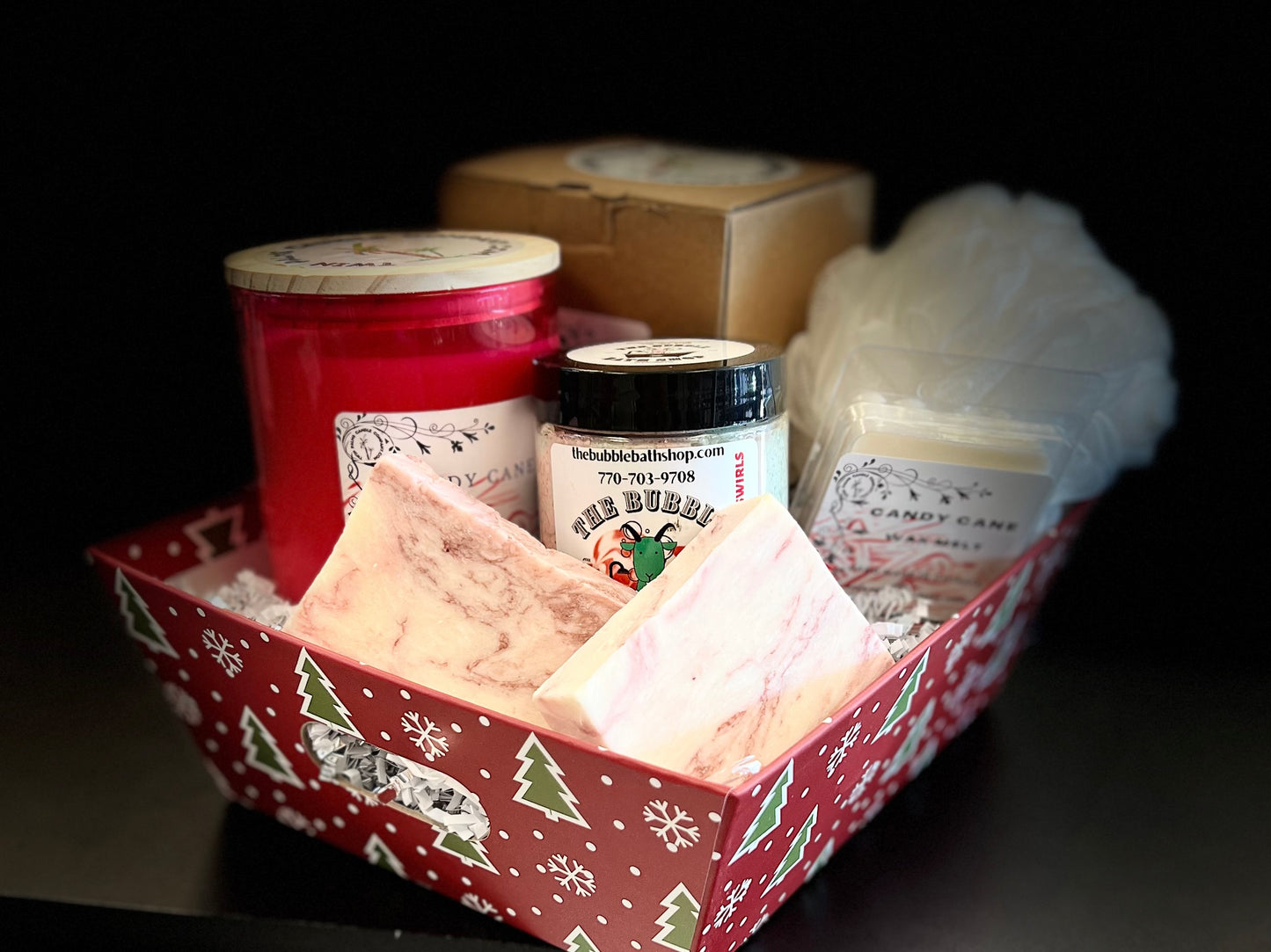 CHRISTMAS GIFT BASKET PEPPERMINT