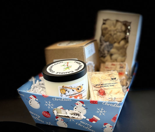 CHRISTMAS GIFT BASKETS WILD MOUNTIAN HONEY