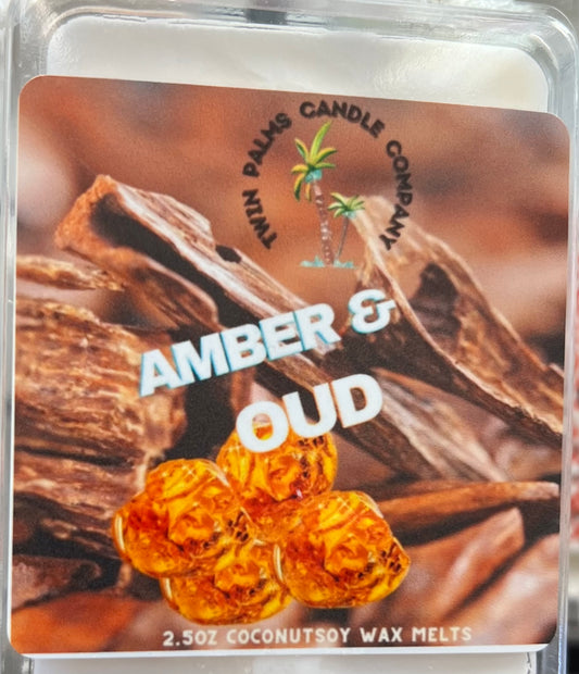 AMBER AND OUD  COCONUT SOY WAX MELTS