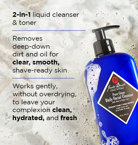 JACK BLACK Pure Clean Daily Facial Cleanser.