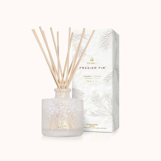 Thymes Frasier Fir Diffuser Petite Flocked Collection