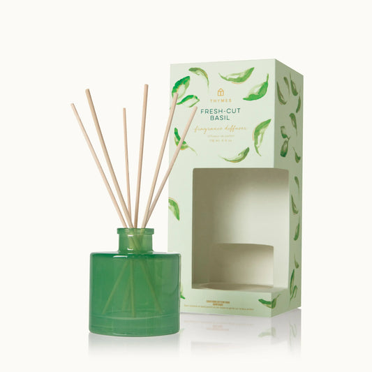 Thymes Fresh-Cut Basil Petite Reed Diffuser