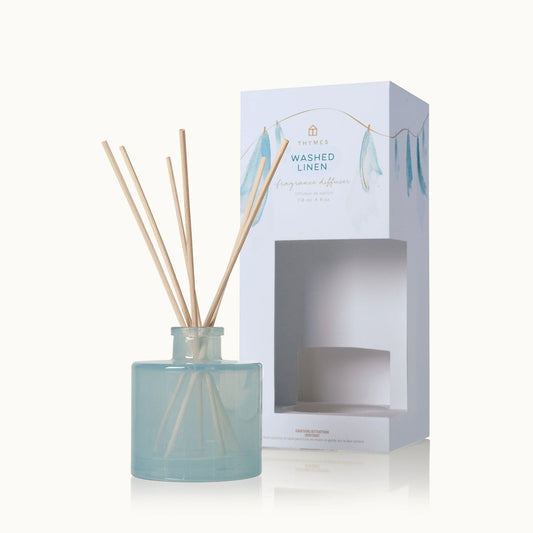 Thymes Washed Linen Petite Reed Diffuser